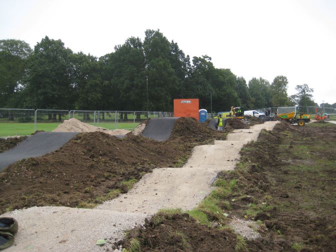 Osmaston BMX Track in the build stage